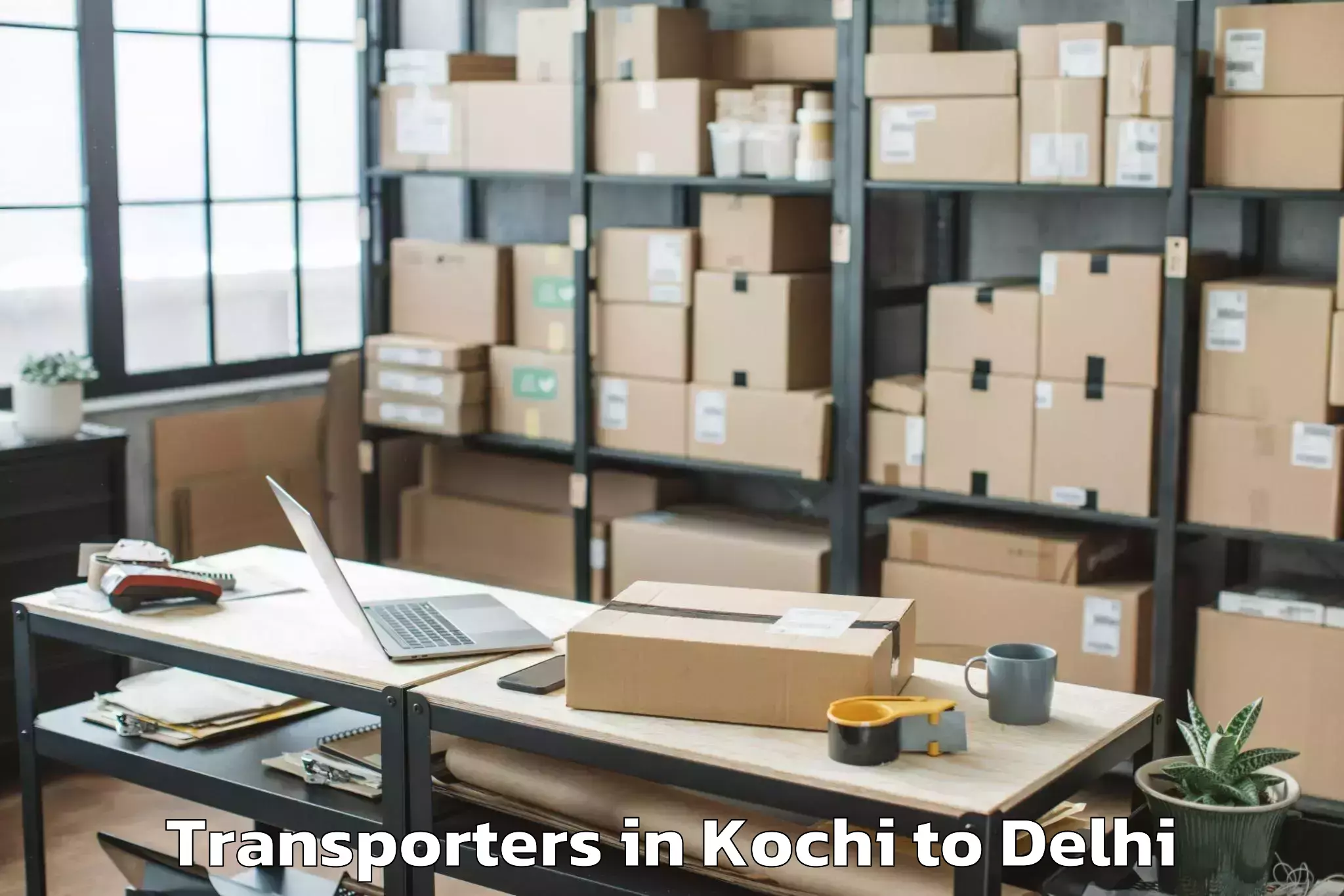 Discover Kochi to East Delhi Mall Transporters